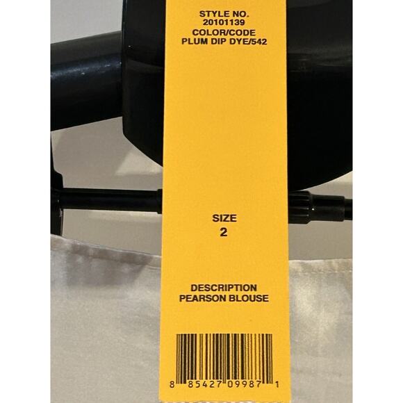 NWT Tory Burch Pearson Blouse in Plum Dip Dye Women's size 2 - Picture 4 of 7